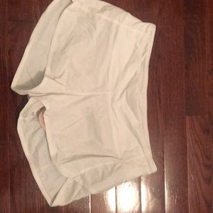 White lululemon speed shorts size 4